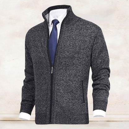 Saber – Cardigan with Stand-Up Collar