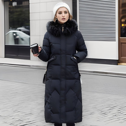 Rachel - Women's coat with figure-hugging cut and fashionable hood