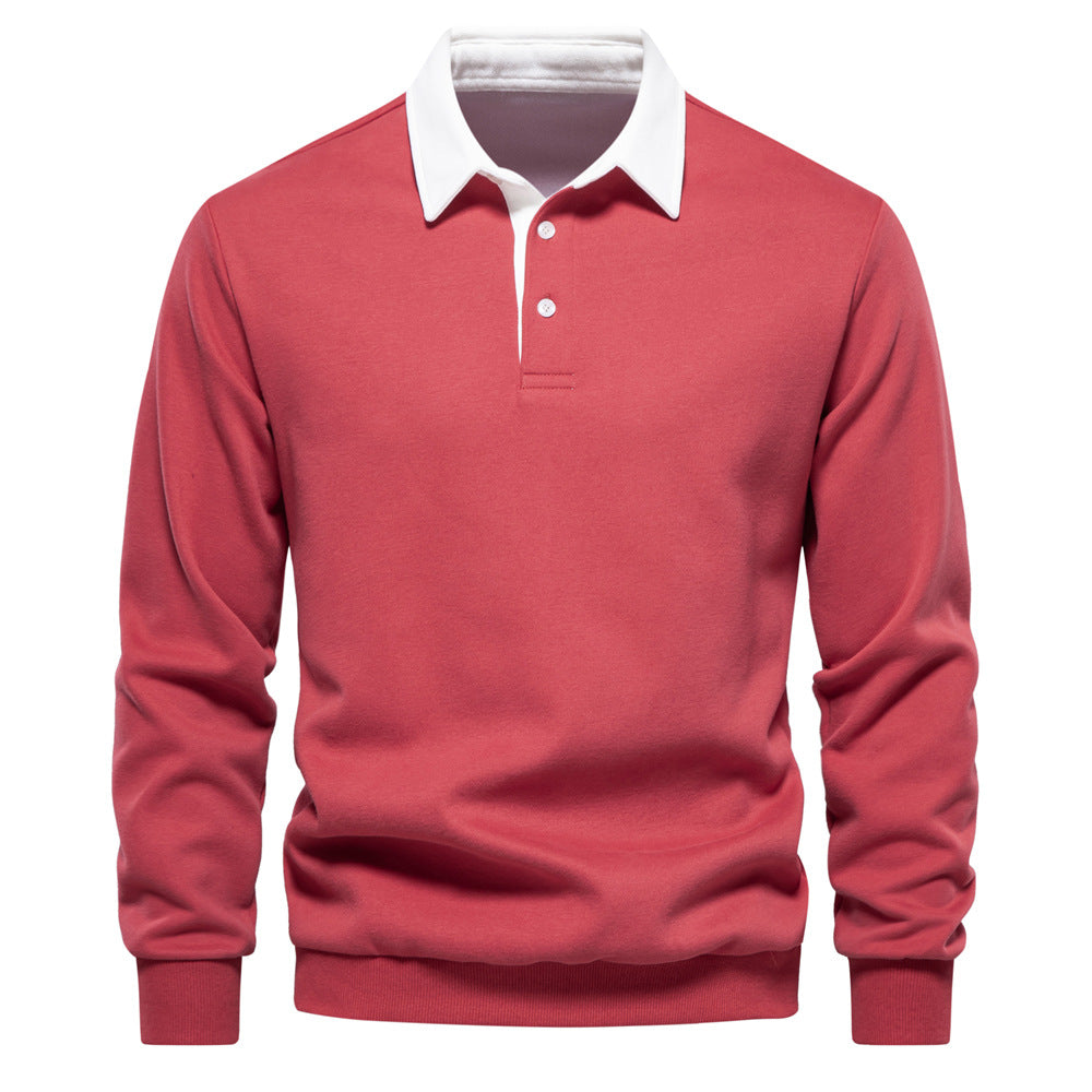 Georgie - Elegantes Langarm-Poloshirt für Herren