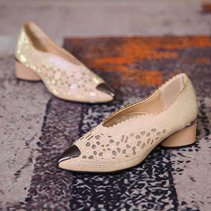 Priscille - Women's Mesh Sandals with Elegance