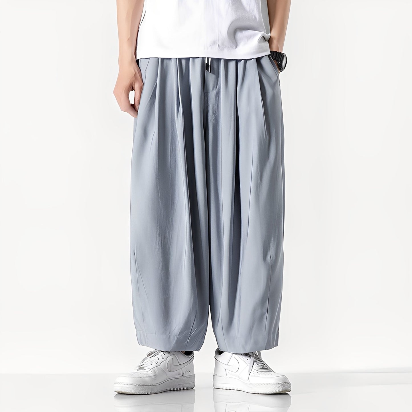 Adam - men's trousers made of cotton with wide leg