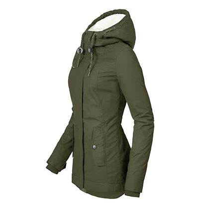 Melba - Warmer, waterproof women's coat with hood