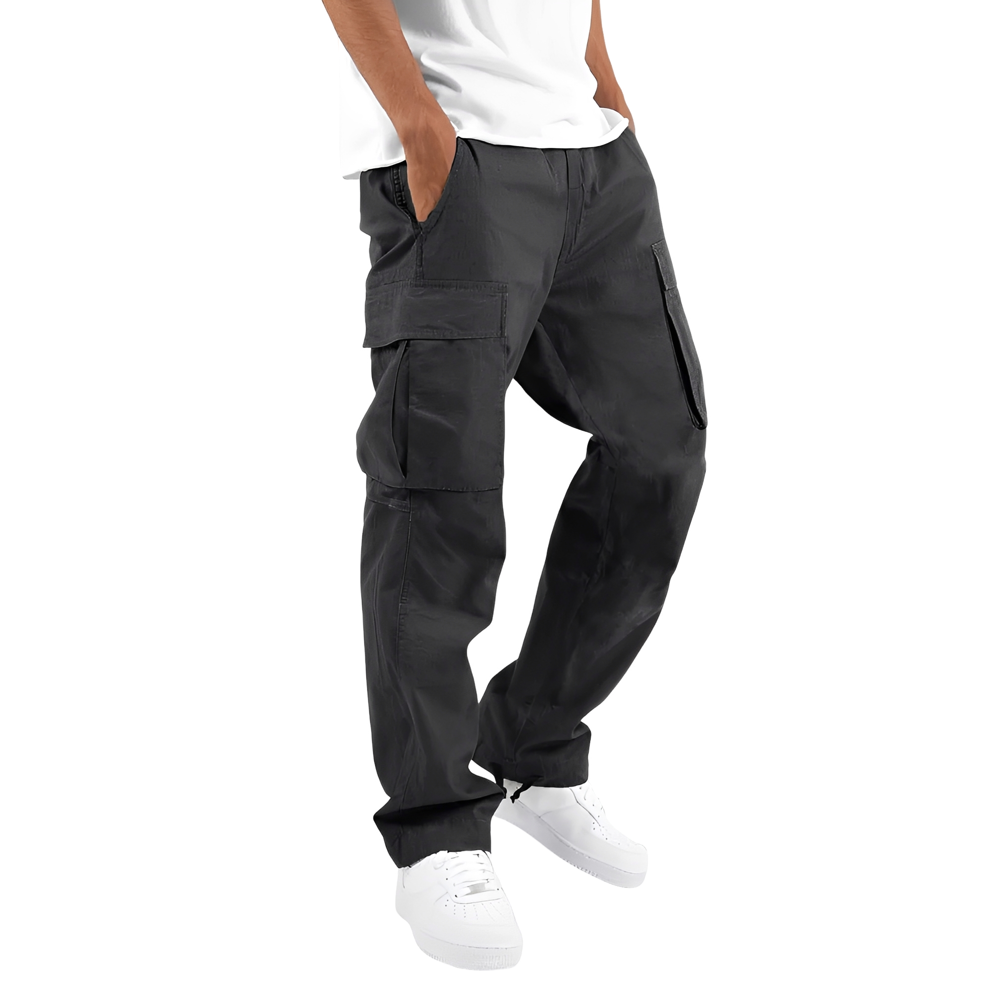 Cooper - Weite Herren-Cargohose mit Kordelzug
