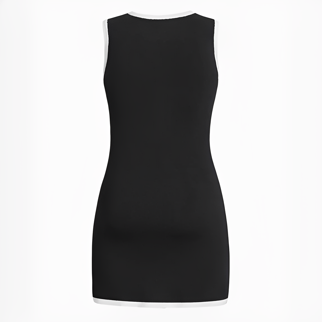 Delilah - Stilvolles ärmelloses kurzes Kleid