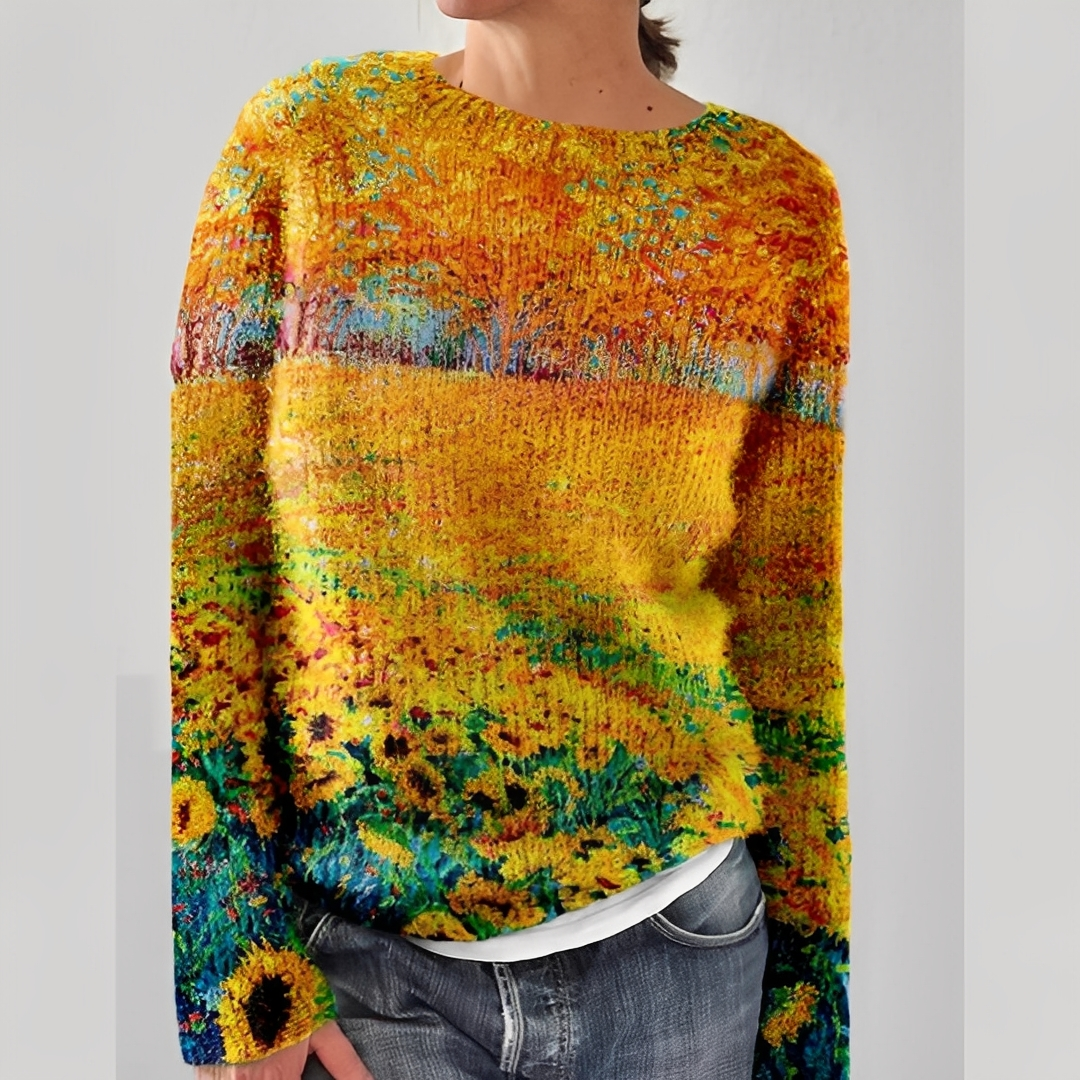 Liliane - Women's wool sweater for the winter