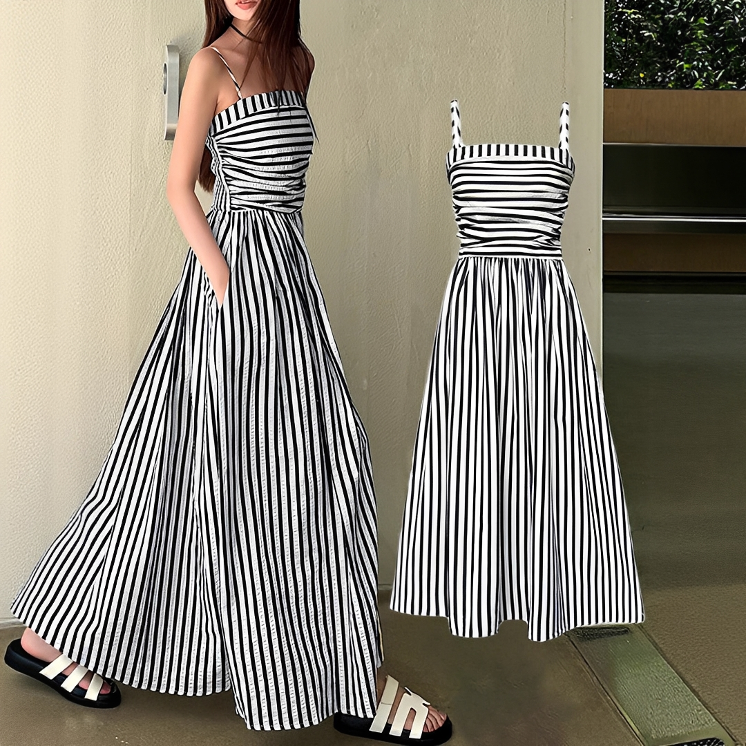 Cindy - Schickes Maxikleid mit Streifen