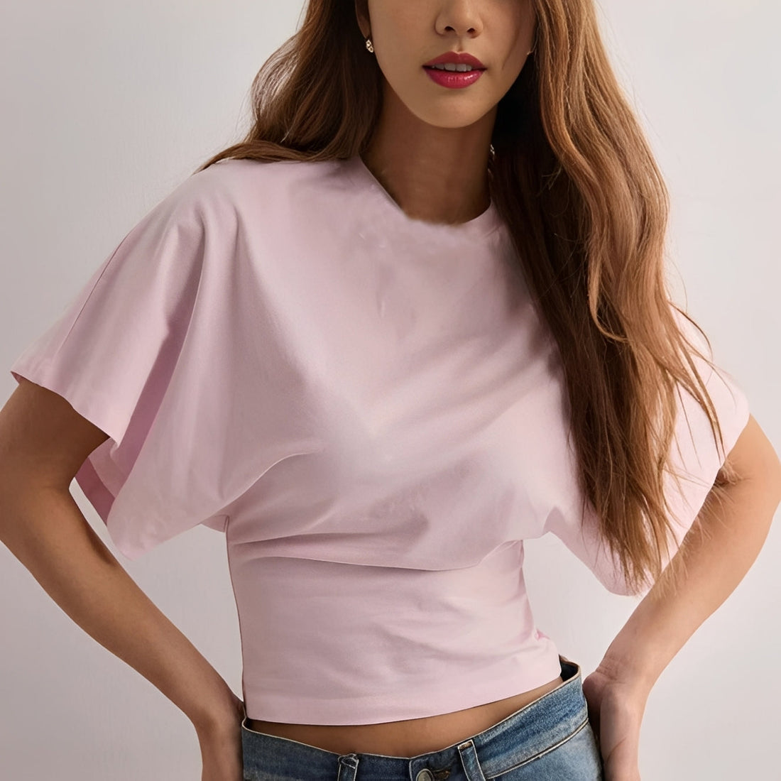 Maggy - Elegantes T-Shirt mit weiten Ärmeln