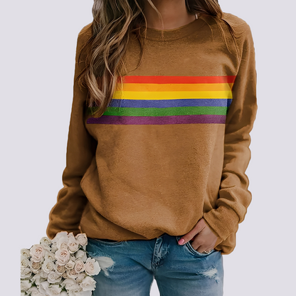 Roseann - Trendy women's sweater with colorful pattern