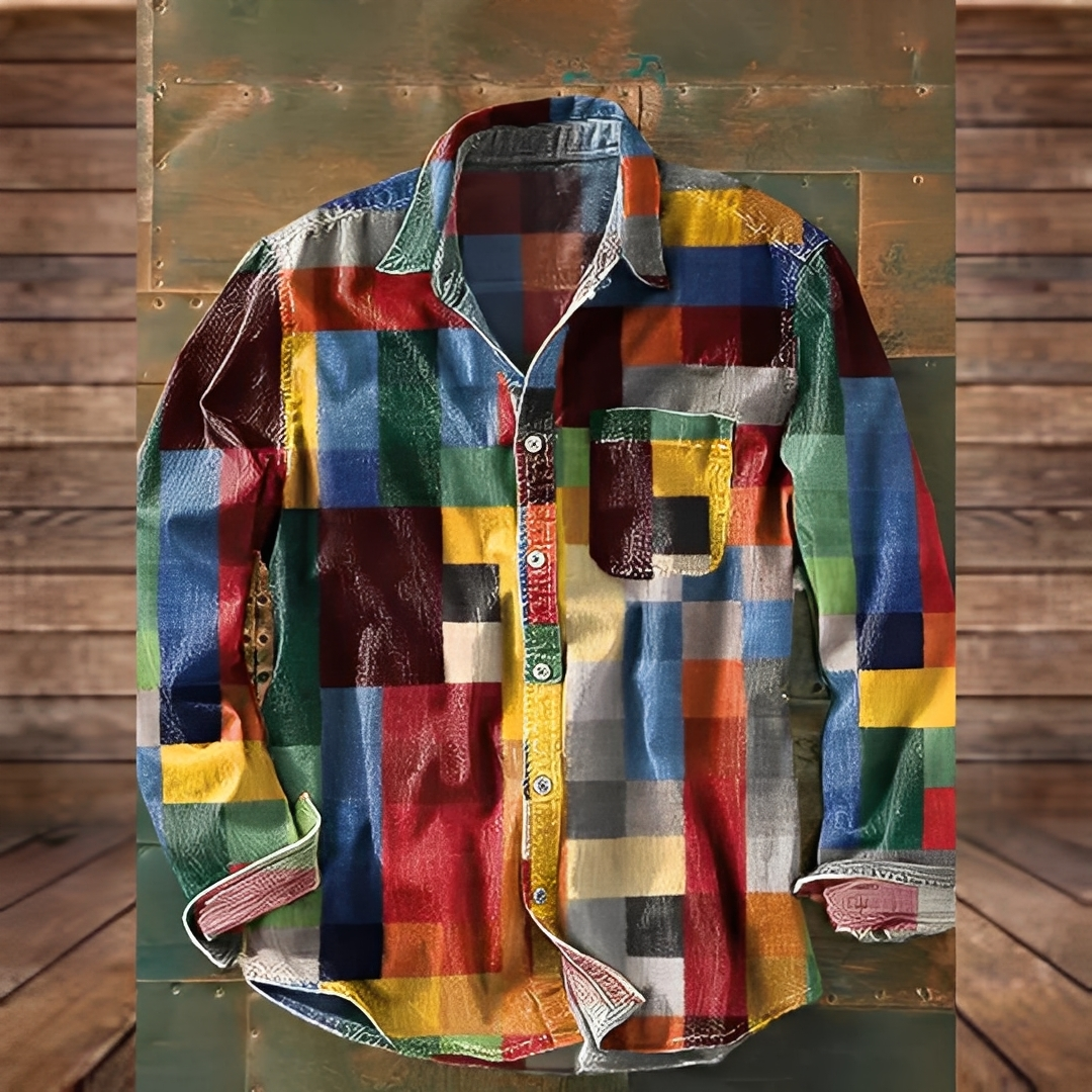 Gontran - Stylish shirt with useful pocket for men