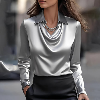 Sélène - Stylish Draped Blouse for Women
