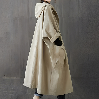 Dael - Damen Oversize-Trenchcoat