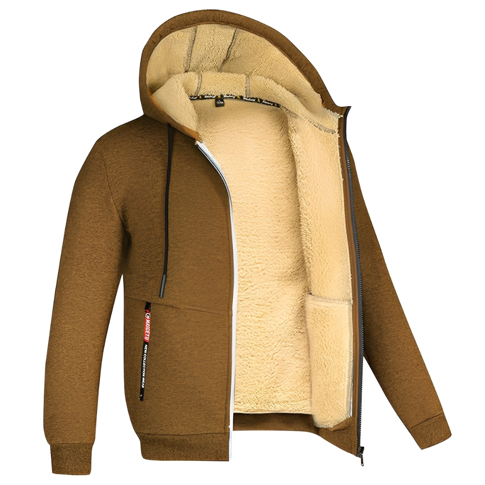 Raphael - Herren-Kapuzenjacke mit weichem Fleece-Innenfutter