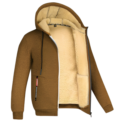 Raphael - Herren-Kapuzenjacke mit weichem Fleece-Innenfutter
