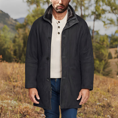 Eddie - Classic, medium-sized men's suede jacket