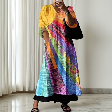 Zanna - Stilvolles, farbenfrohes Damenkleid