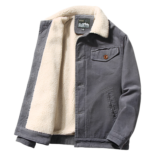 Carl - Stilvolle Cordjacke mit Fleecefutter für Herren