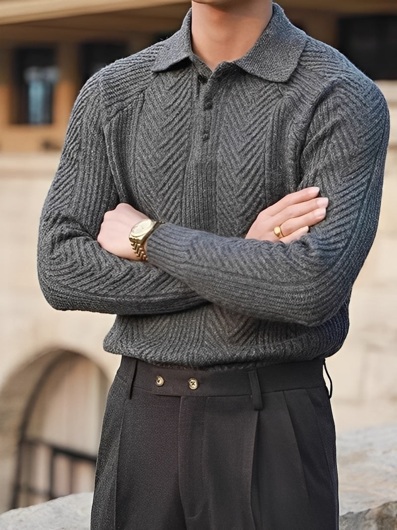 Weston - Elegant men's sweater with pattern