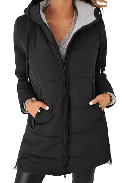 Lesley - Trendy women's down jacket with hood