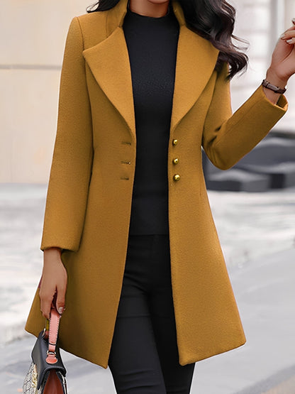 Bryana - Elegant, slim women's wool coat