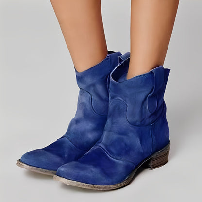 Délia - Chic suede ankle boots for women
