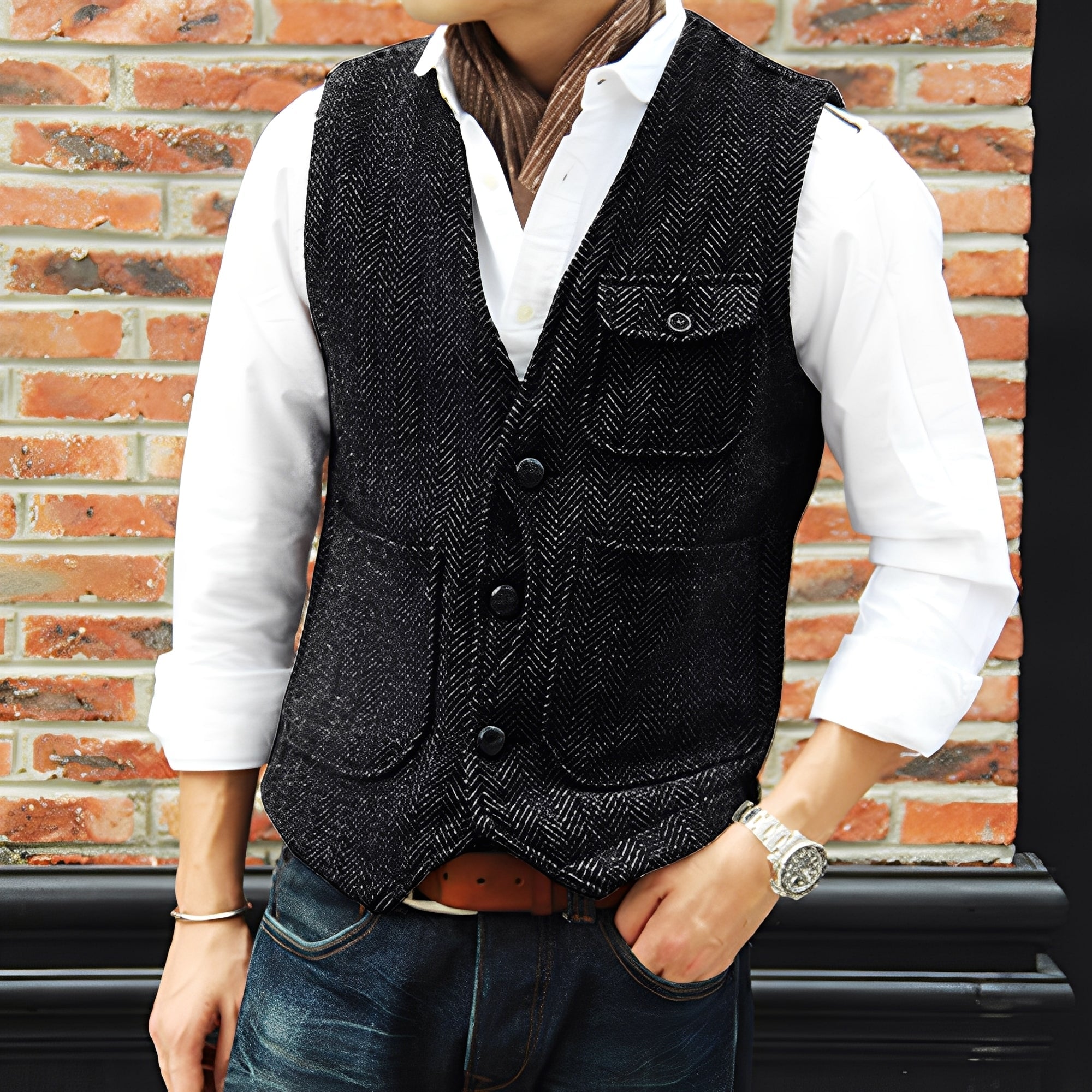 Matthew - Stilvoller Tweedmantel