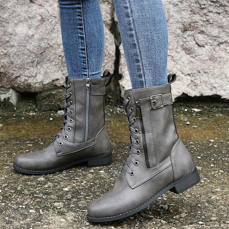 Katerina - Elegante Stiefel mit niedrigem Absatz