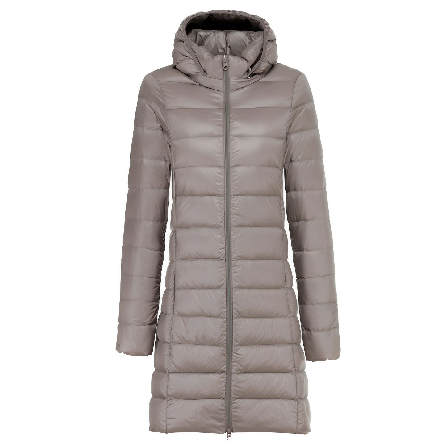 Charlotte -  Stilvolle lange Daunenjacke mit Kapuze für Damen