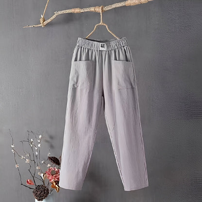 Elodie - women's pants made of cotton and linen