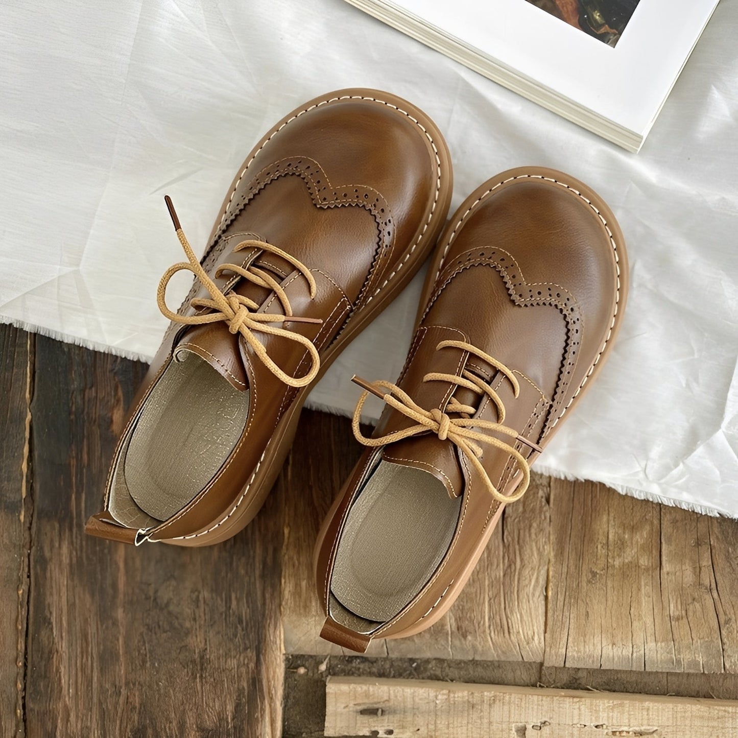 Vanessa - Klassische Oxford-Lederschuhe für Damen