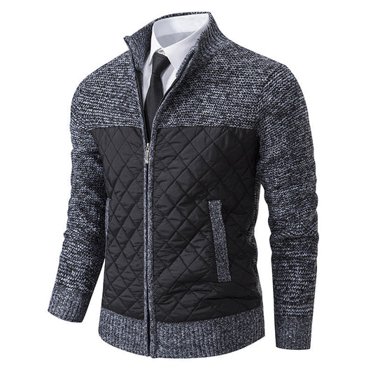 Denton - Stylish and warm jacquard twill jacket for men