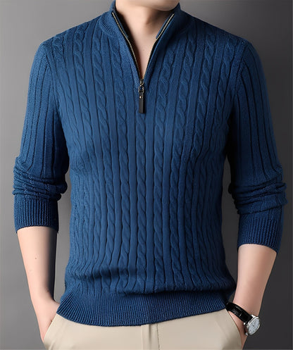 Damian - Moderner Herrenpullover mit Reißverschluss