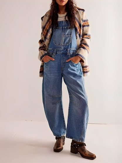 Clarisse - Pinafore dress made of loose women's denim