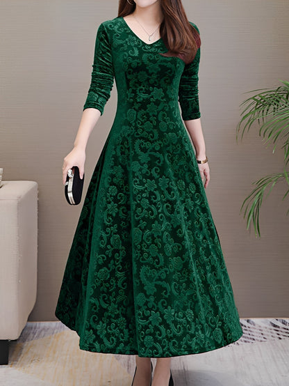 Arianna - Stylish women's evening dress with long sleeves
