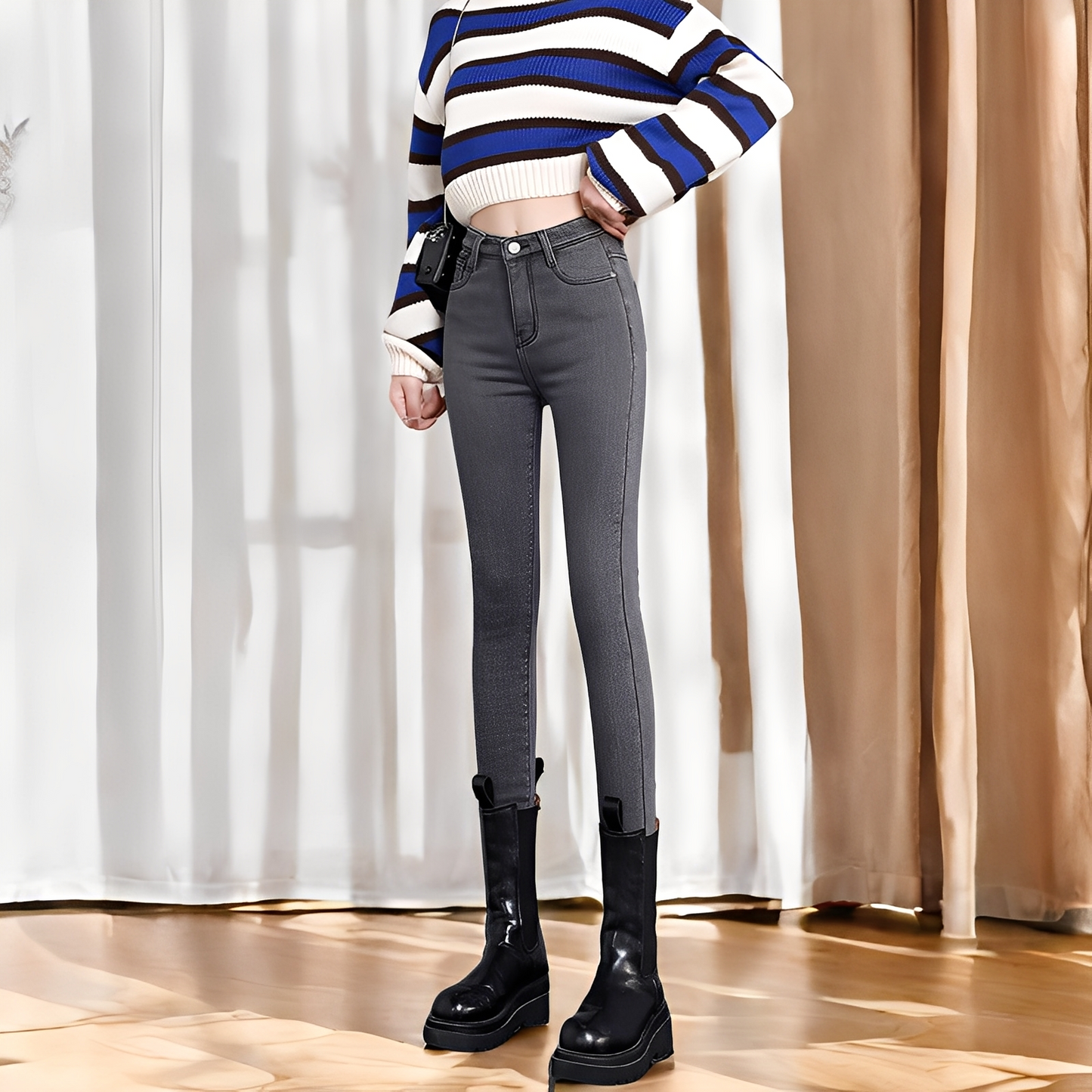 Betty - Cozy thermo skinny jeans for women