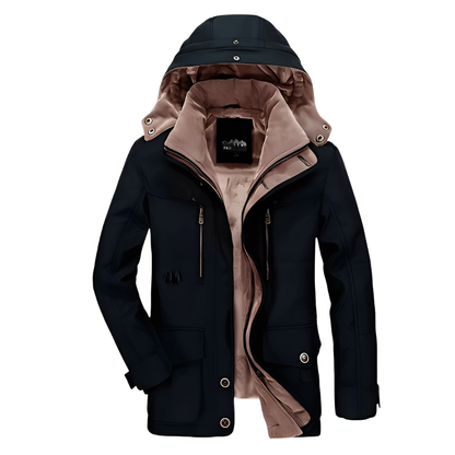 Harold - Men's Winter Jacket with Removable Hood