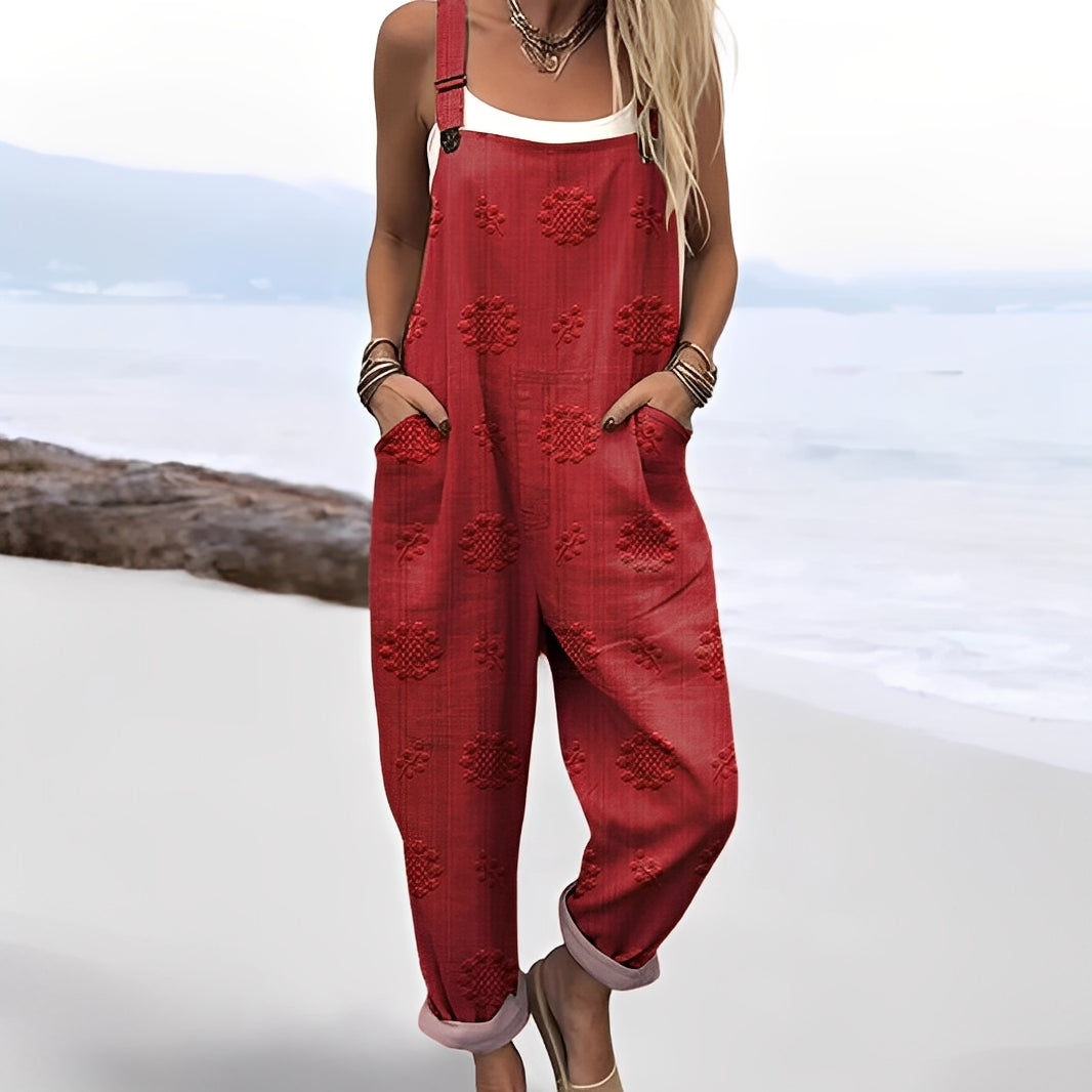 Gladys - Artistic wide jumpsuit for women