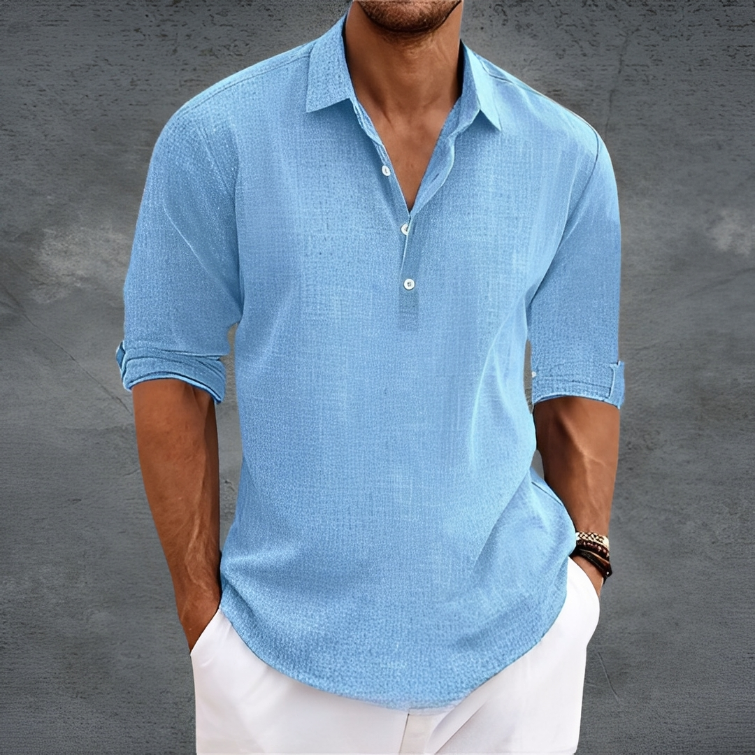 Nathanaël - Klassisches Langarmhemd für Herren