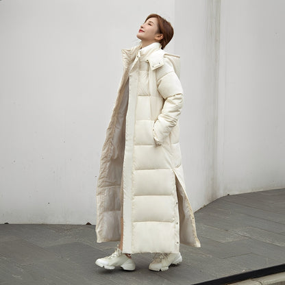 Maylis - Long, warm, quilted women's winter coat