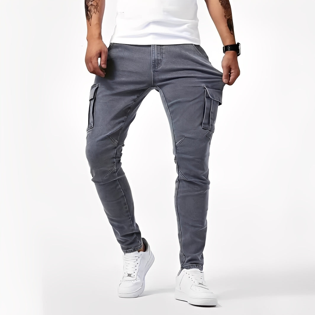 Franck - Casual stretch cargo pants for men