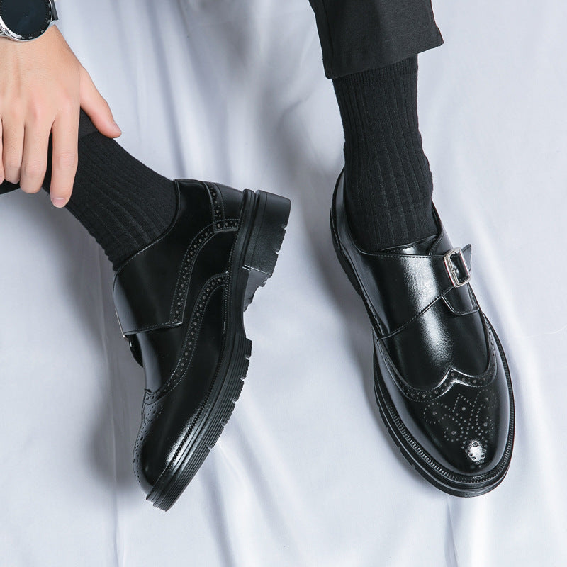 Jasper - Formelle Lederschuhe mit Schnallenverschluss für Herren