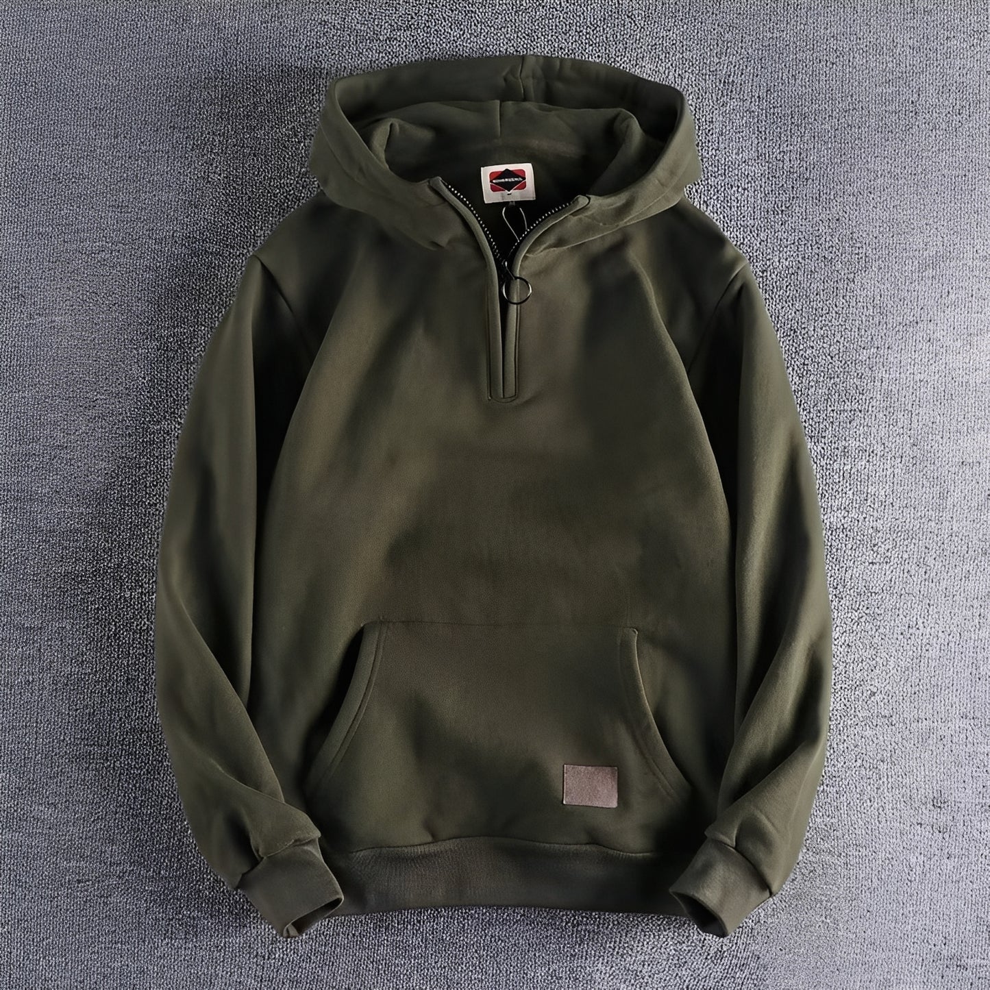 Tommy - Retro-Hoodie mit dickem Reißverschluss für Herren