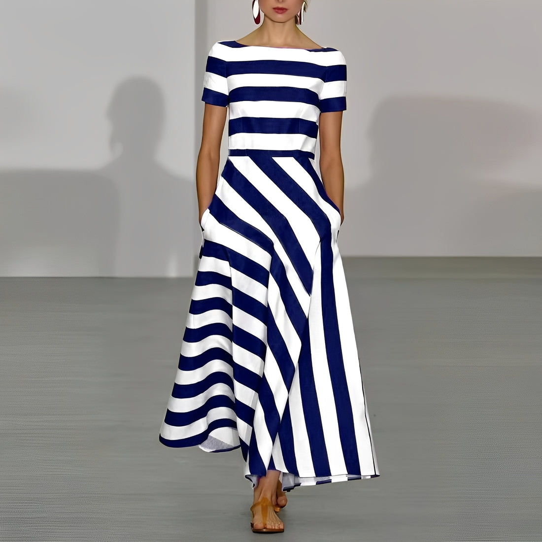 Rebecca - Stilvolles Maxikleid in A-Linie für  Frauen