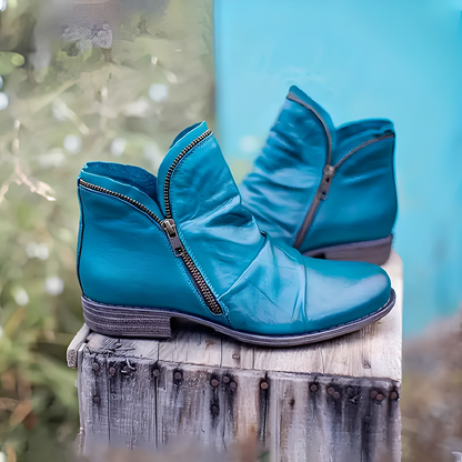 Maïa - Stylish Women's Leather Ankle Boots