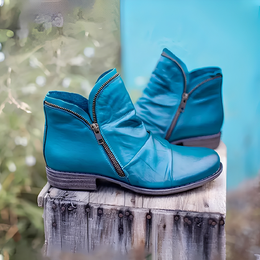 Maïa - Stylish Women's Leather Ankle Boots