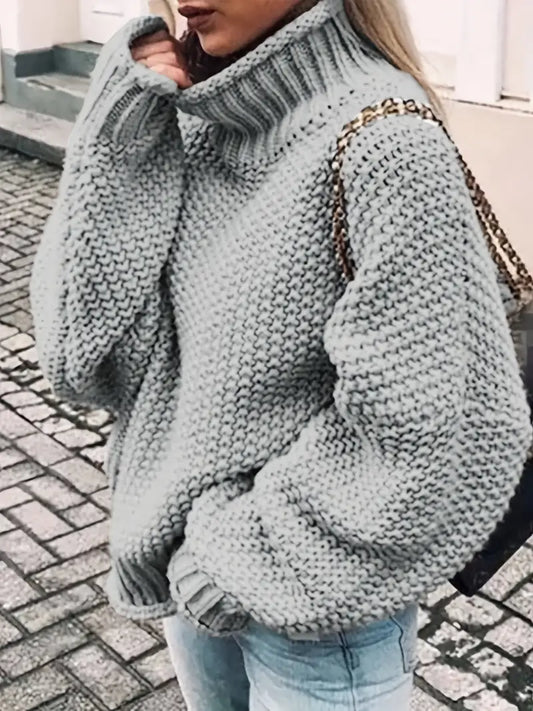 Vale – Unifarbener Rollkragenpullover