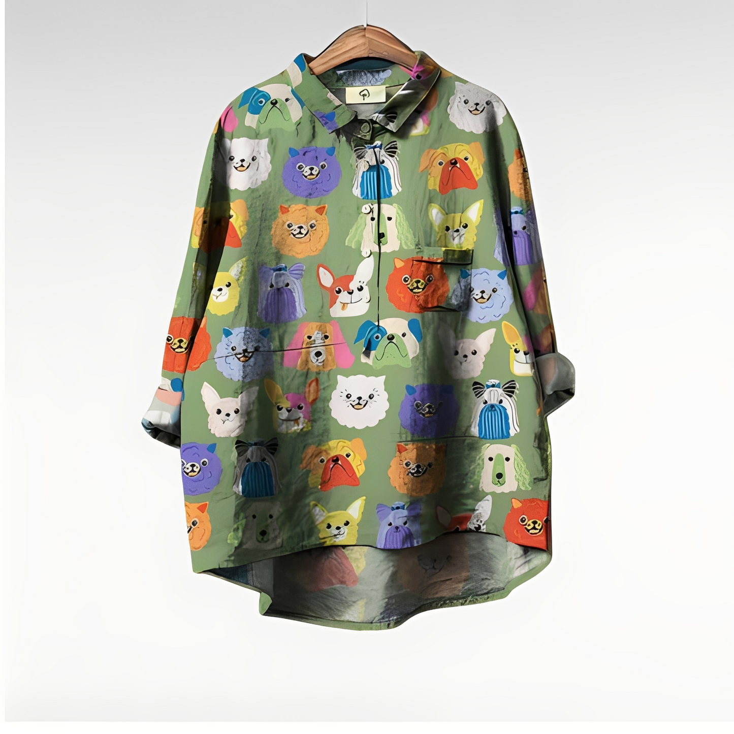 Eyden - Artistic women's long-sleeve blouse