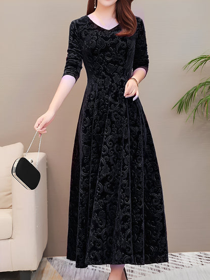 Arianna - Stylish women's evening dress with long sleeves