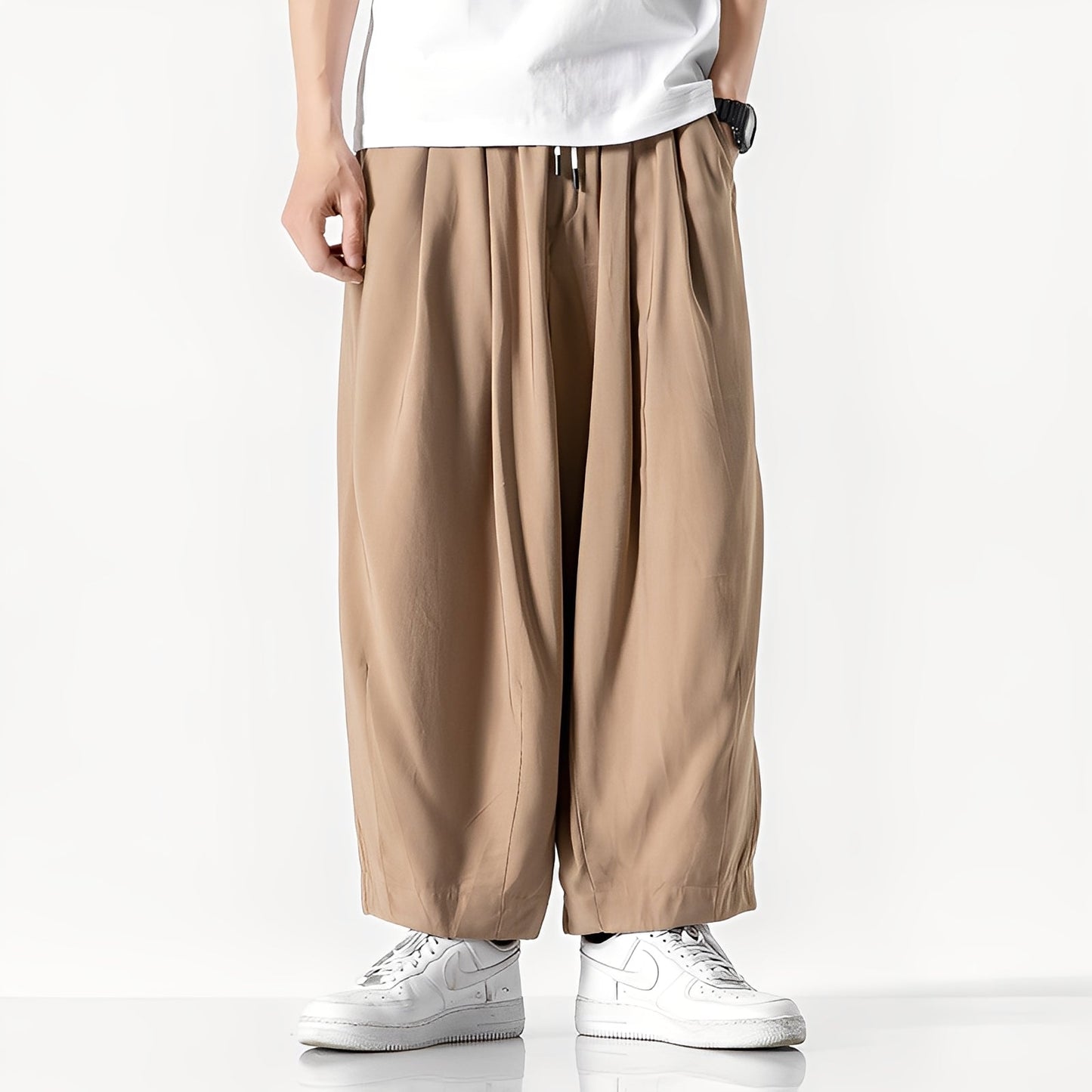 Adam - men's trousers made of cotton with wide leg