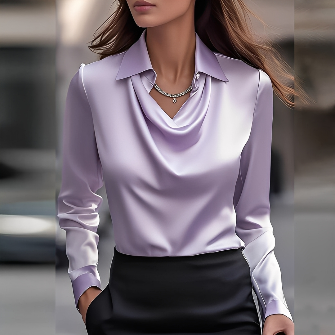 Sélène - Stylish Draped Blouse for Women