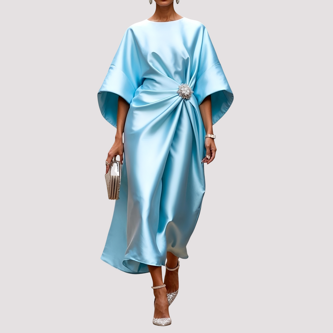 Kay - Stilvolles Wickel-Midikleid